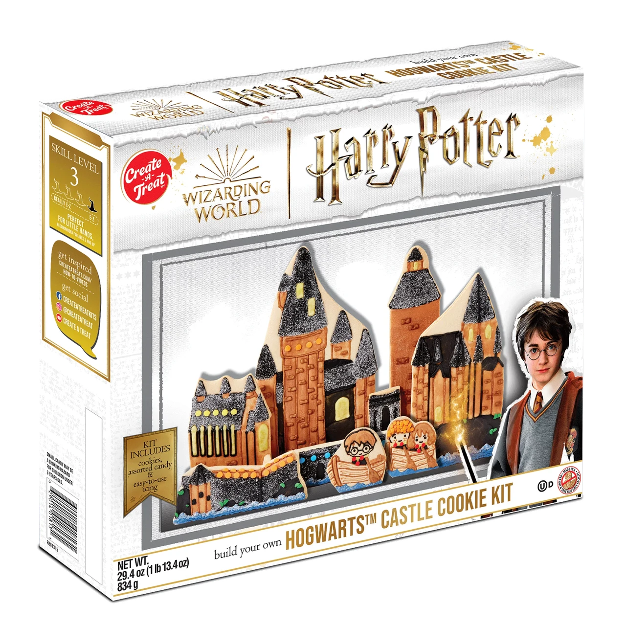 Подарунковий набір пряниковий замок Holiday Harry Potter Hogwarts Castle Cookie 834g