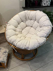 Плетене крісло-гойдалка Папасан кругле з подушечкою.jpg