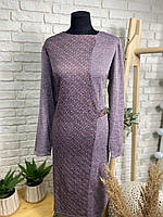 Невероятное женское комбинированное платье, ткань "Ангора софт" 54, 56, 58, 60 размер 54
