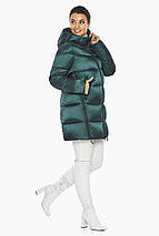 Малахітова зимова брендова курточка модель 51120 (КЛАД ТІЛЬКИ 44(XS)), фото 2