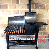 Мангал BBQ 3мм з пічкою на 12 шампурів, фото 2