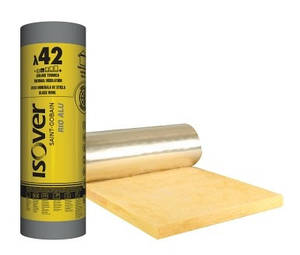 ISOVER RIO ALU - Мінераловатний утеплювач покритий алюмінієвою фольгою 50мм