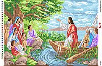 Схема для вышивки бисером СВР 2030 Иисус в лодке формат А2
