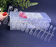 Тіпси гелеві для нарощування нігтів, середня балерина, 21 пластина (504 шт)