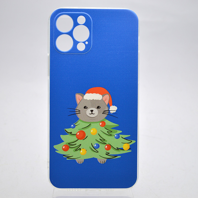 Чехол с новогодним принтом TPU Print Its для iPhone 12 Pro New Year's Cat, фото 1