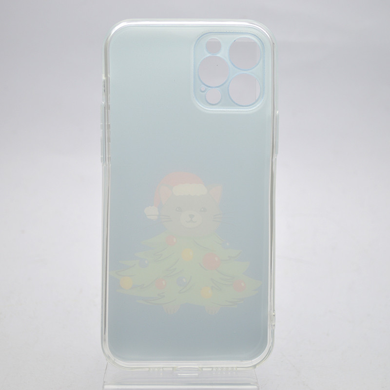 Чехол с новогодним принтом TPU Print Its для iPhone 12 Pro New Year's Cat, фото 4