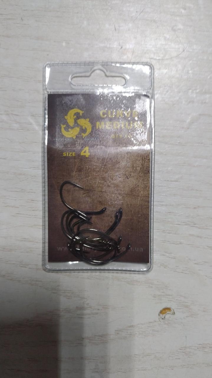 Гачки Trinity baits CURV MEDIUM 4 (10 шт) TRINITY