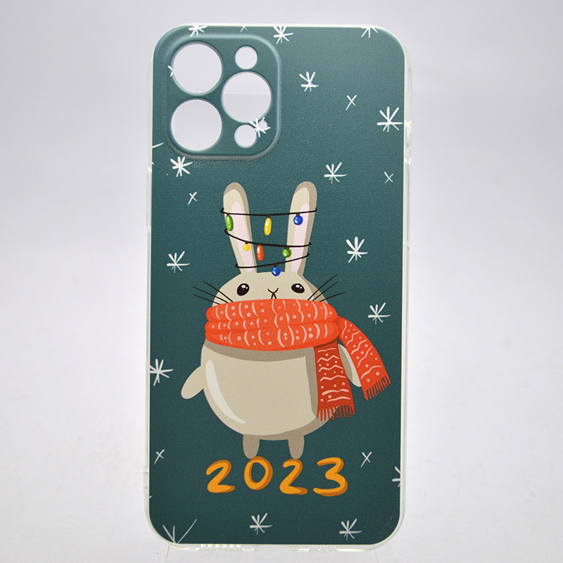 Чехол с новогодним принтом TPU Print Its для iPhone 12 Pro Max New Year's Rabbit, фото 1