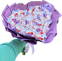Букет із цукерок Рафаелло солодкий букет цукерковий букет незвичайний подарунок креативний букет їстівний букет