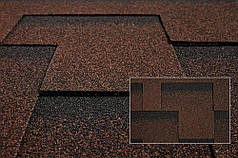 Бітумна гнучка черепиця катепалаліпал rocky стиглий каштан