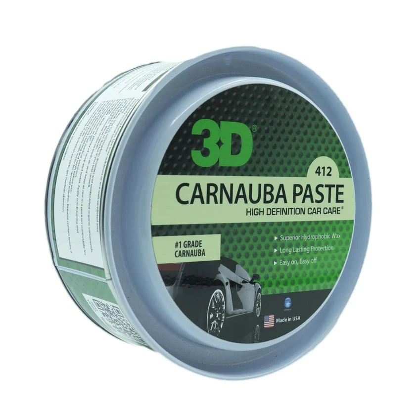 3D Віск карнауби  Carnauba Paste Wax Paste з посиленням блиску і глибини кольору327g
