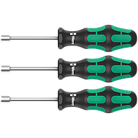 Набор отверток WERA c шестигранной головкой сантехнический 395 HO, 3 шт