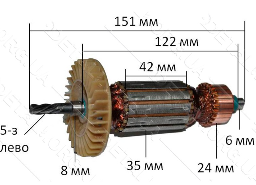 Якір дриля Фіолент МСУ 8-16 RE — оригінал