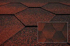 Бітумова гнучка черепиця катепалальпал jazzy червоний