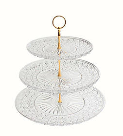 Етажерка 3 яруси з полікарбонату Diamond 20×35×35 см