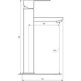 Змішувач для умивальника Globus Lux SICILIA SBQ-201-BB Baumar - Завжди Вчасно, фото 5