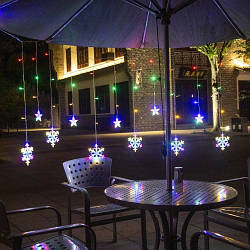 Світлова завіса 138 LED USB багатобарвна + пульт 19742