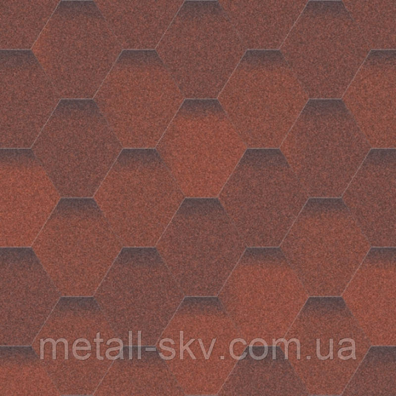 Бітумна черепиця AQUAISOL «Мозаїка» «Вогняна лава», фото 1