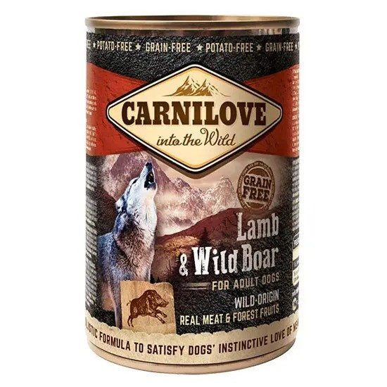 Вологий корм для собак Carnilove Lamb & Wild Boar 400 г (ягня та кабан)