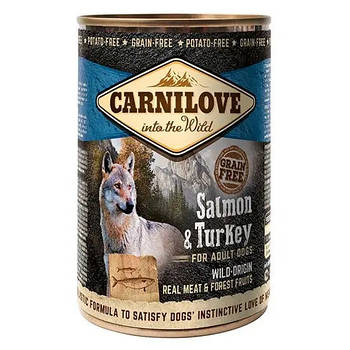 Вологий корм для собак Carnilove Adult 400 г - лосось та індичка