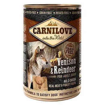 Вологий корм для собак Carnilove Venison & Reindeer 400 г (оленина)