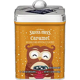 Гарячий шоколад із смаком карамелі Swiss Miss Hot Cocoa Caramel Gift Tin 156 g