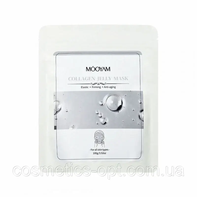 Альгінатна маска з колагеном для вирівнювання зморшок MOOYAM Collagen Jelly Mask, 100 g