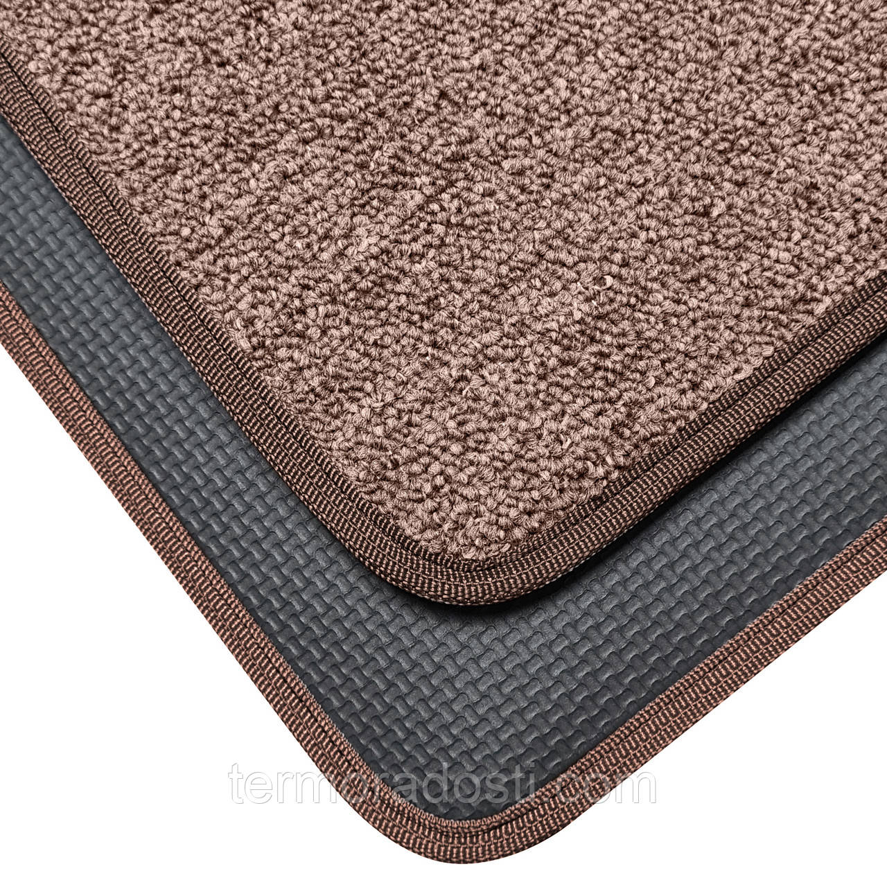 Килимок з підігрівом LIFEX WC 50x130 Коричневий | Електрокилим для ніг Warm Carpet - фото 3 - id-p1727813598