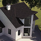 Бітумна черепиця AQUAISOL «Мозаїка» «Коричнева еко», фото 5