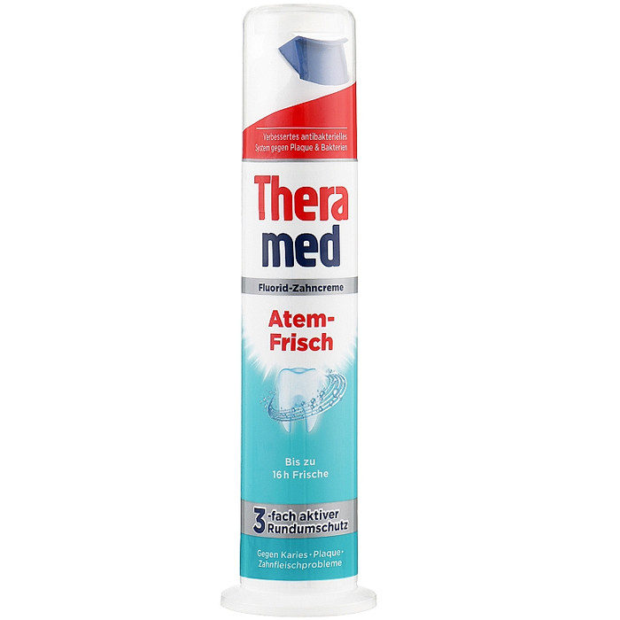 Зубна паста «Свіже дихання» Theramed Fluorid-Zahncreme Atem-Frisch 100ml, фото 1