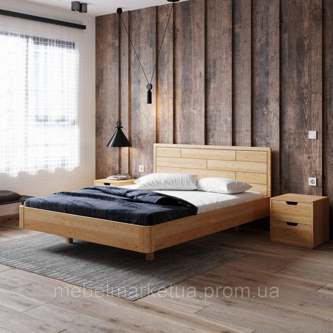 Дерев’яне ліжко Лауро з масиву Вільхи