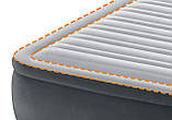 Односпальне надувне ліжко Intex 67766(99х191х33) Comfort-Plush Mid Rais Airbed + вбудований електронасос, фото 6