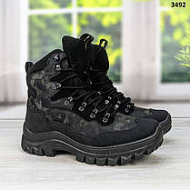 Черевики чоловічі зимові чорні на шнурках Даго Україна, фото 3