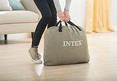 Intex 64126 надувне ліжко (203х152х46 см) з вбудованим електронасосом, фото 6
