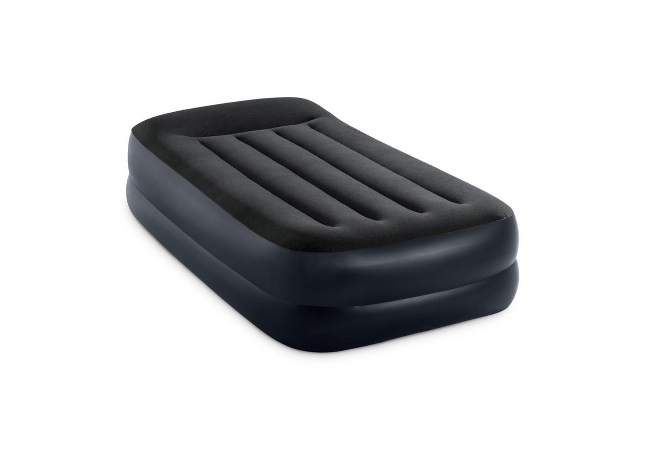 Intex 64122 надувне ліжко (191х99х42) Pillow Rest Raised Bed з вбудованим електронасосом