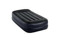 Intex 64122 надувная кровать (191х99х42) Pillow Rest Raised Bed с встроенным электрическим насосом