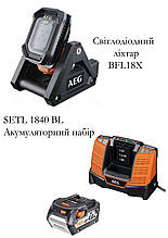 Світлодіодний ліхтар BFL18X + Акумуляторний набір SETL1840BL