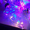 Гірлянда штора 5м "Лампочки ромб" від мережі, Xmas на 150 LED, Кольорова / Світлодіодна новорічна гірлянда на вікно, фото 7