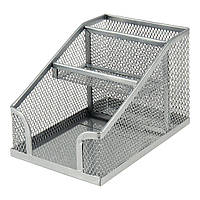 Новинка Подставка для мелочей Axent 100x143x100мм, wire mesh, silver (2118-03-A) !