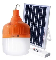 Кемпинговая лампа аккумуляторная с пультом на солнечной батарее Forlife 100 Bт FL-3241