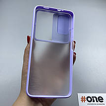 Чохол для Xiaomi Redmi 9T матовий із шторкою для камери чохол на телефон сяомі редмі 9т бузковий Cur, фото 4