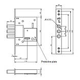 Замок врізний MUL-T-LOCK LEVER 257 BS60 мм, фото 2