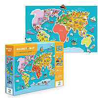 Развивающая магнитная игра "Карта мира" Dodo 200201 (120 элементов)