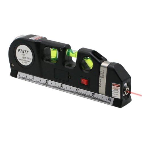 Лазерний рівень нівелір Fixit Laser Level Pro 3 +рулетка+рівень 4в1, фото 1