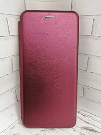 Чохол-книжка для ZTE Blade A51 з бічною підставкою бордовий