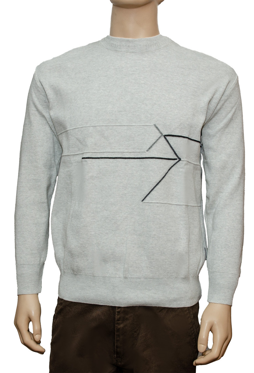 Чоловічий светр. Білий, фото 1