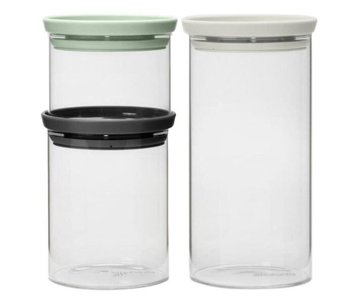 Набір із 3 банок для зберігання Brabantia модульний, фото 1