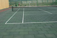 Резиновая плитка для теннисного корта