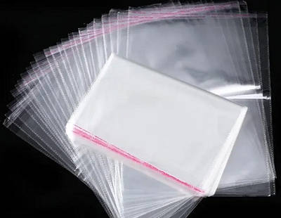 Поліпропіленові пакети з клейкою стрічкою