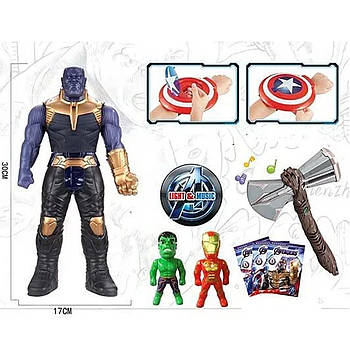 Ігровий набір героїв Марвел Месники Танос (світло, звук, фігурки, аксесуари) 839-14 Y